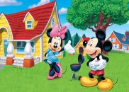 Autocolant - Mickey si Minnie