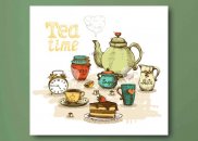 Tablou canvas - A sosit ora ceaiului