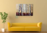 Tablou canvas - Copaci cu frunze aurii