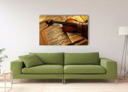Tablou canvas -Carte de repertorii si vioara