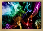 Tablou canvas -Fuioare de fum colorate