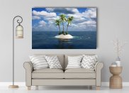 Tablou canvas -Laguna cu palmieri