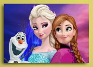 Tablou canvas Elsa si Ana - Frozen