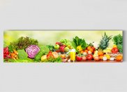 Tablou canvas panoramic - Fructe si legume