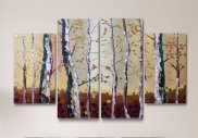 Tablou multicanvas - Copaci cu frunze aurii