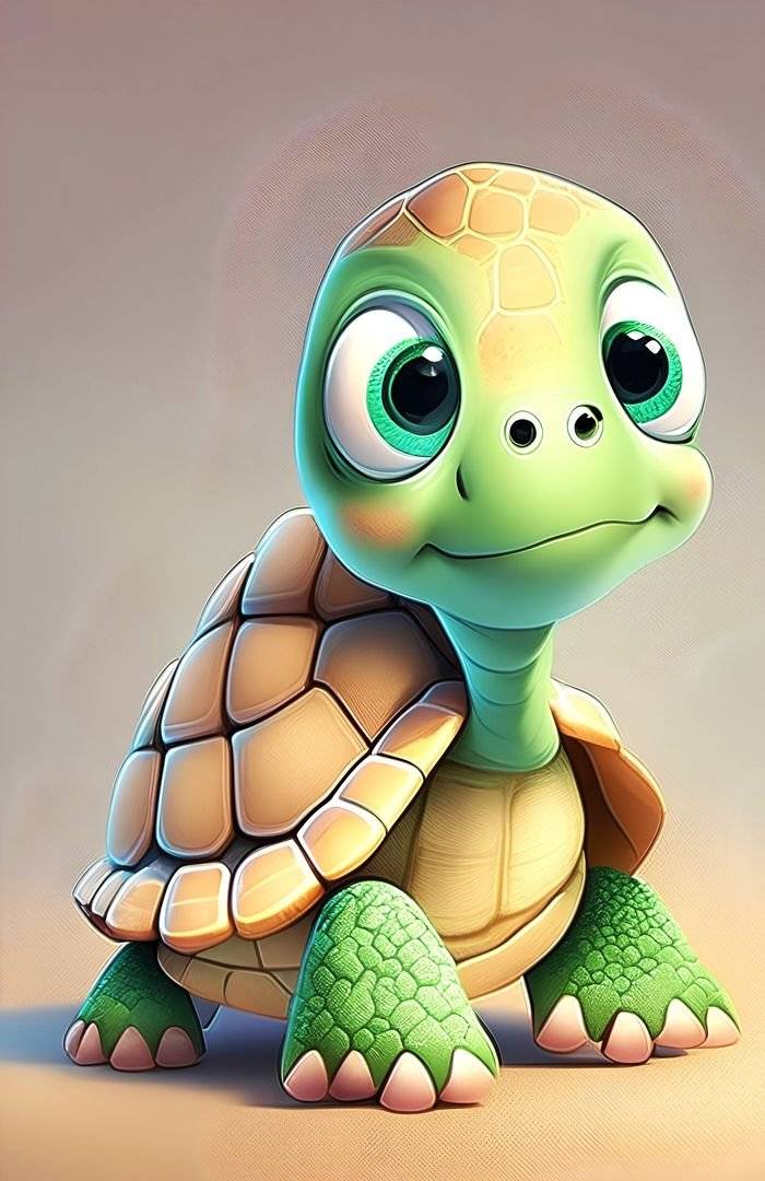 Broscuta testoasa simpatica - Foto Poster