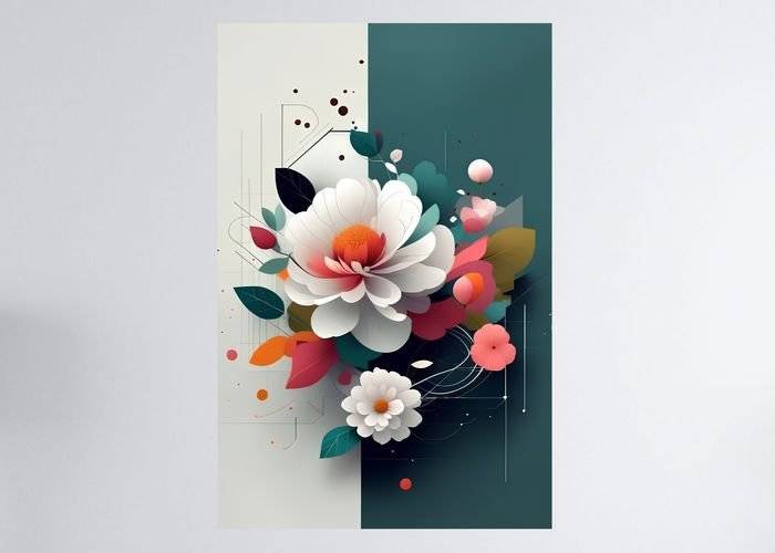 Joc floral - Foto Poster