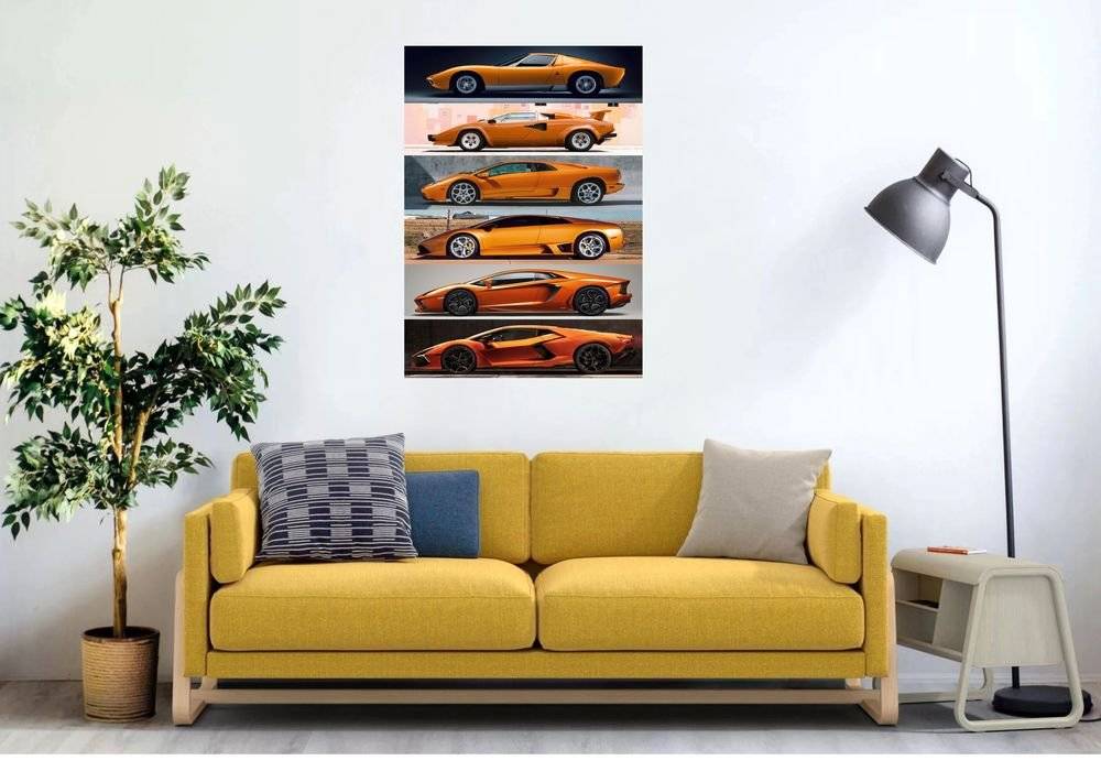 Lamborghini V 12 - Generatii - Foto Poster