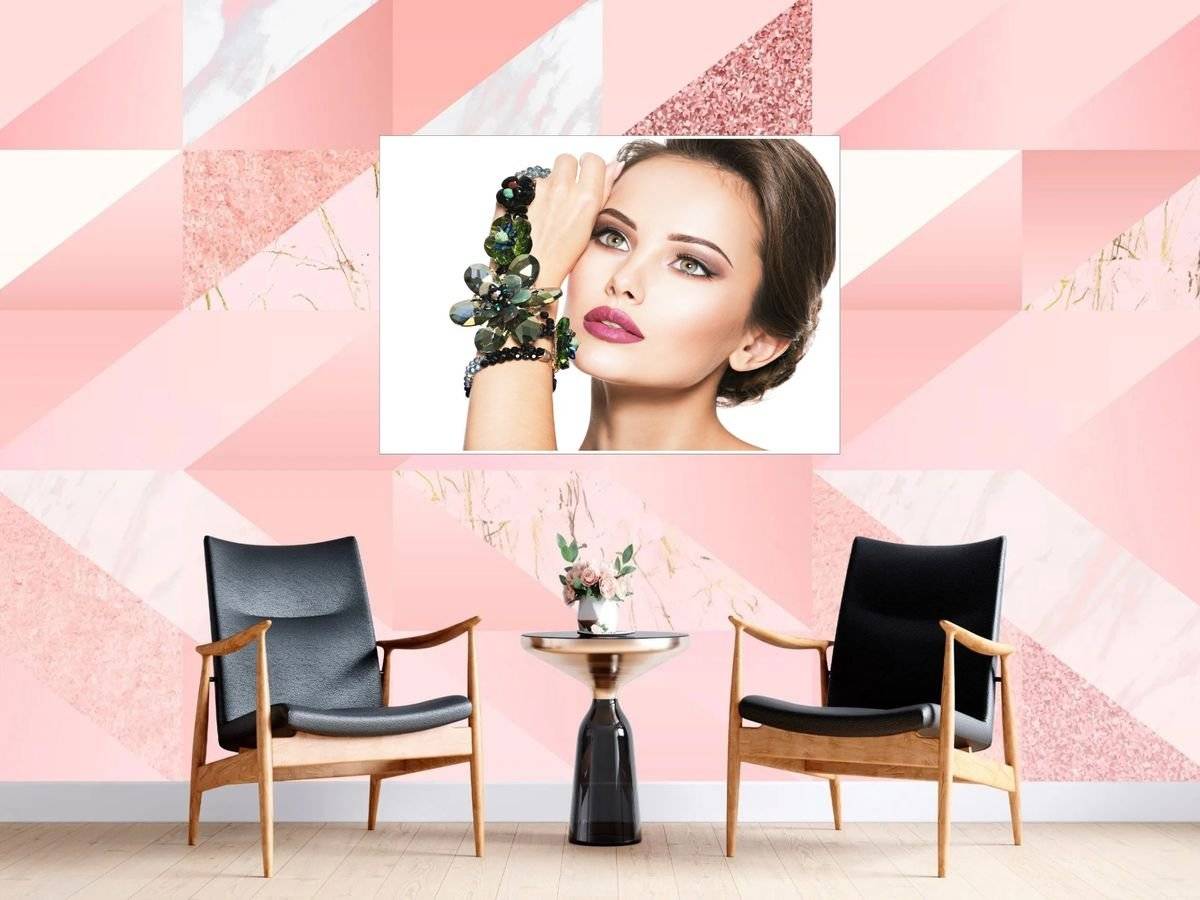 Poster beauty-Model machiaj ten deschis 