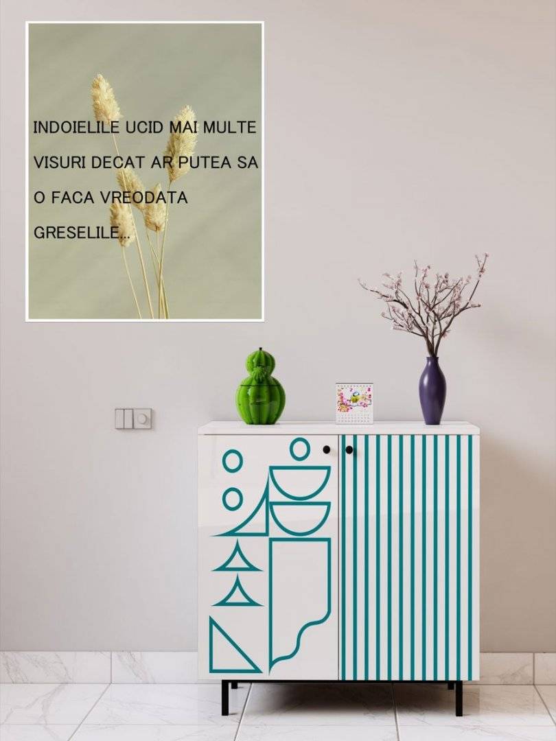 Poster motivational - Despre ezitari