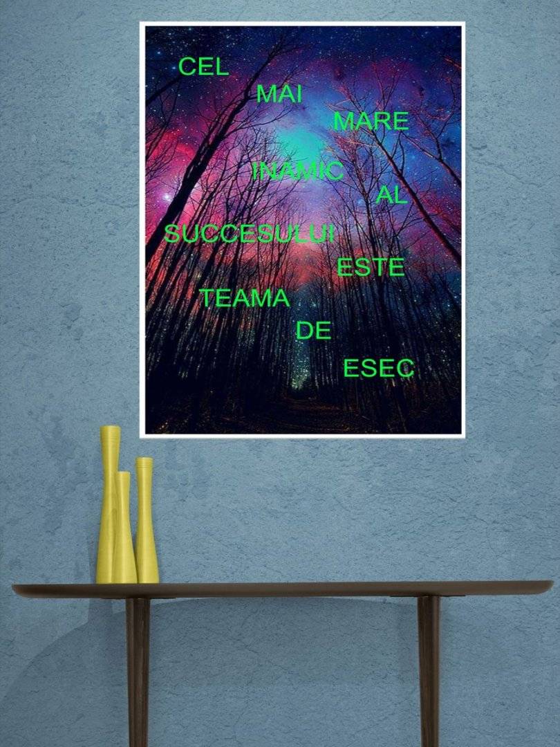 Poster motivational - Despre indoieli