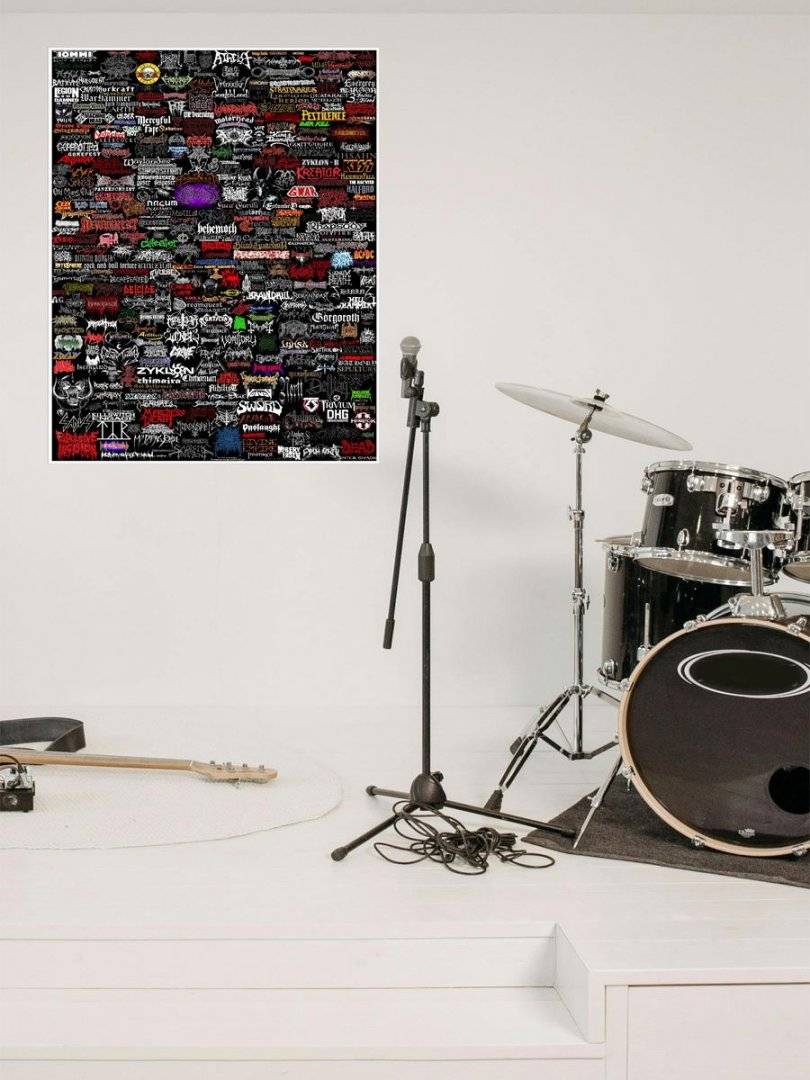 Poster muzica Nume formatii Metal 