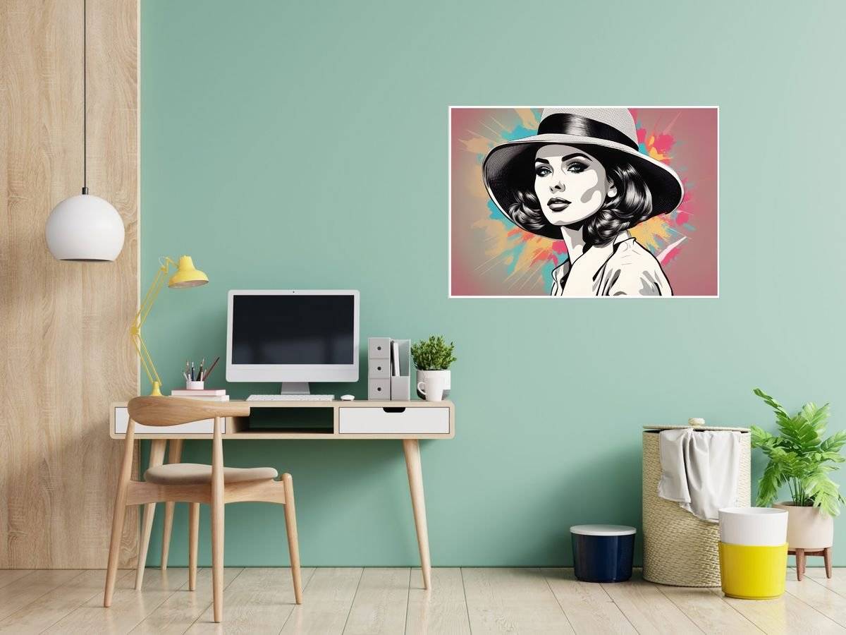 Poster abstract - Arta pop portret
