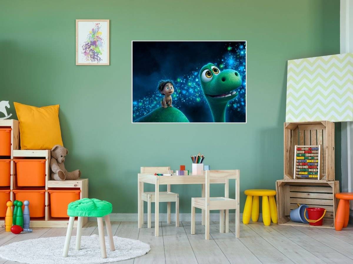 Poster copii-Bunul dinozaur-foto poster decorativ 