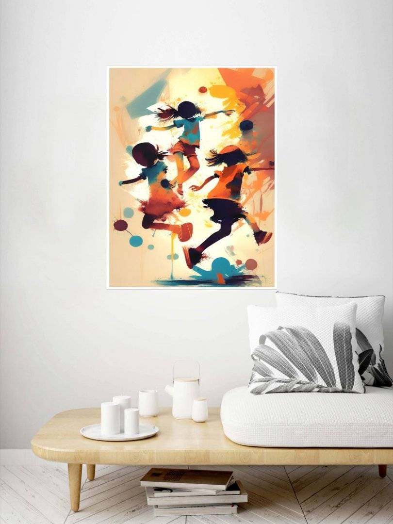 Poster abstract - Copii jucandu-se