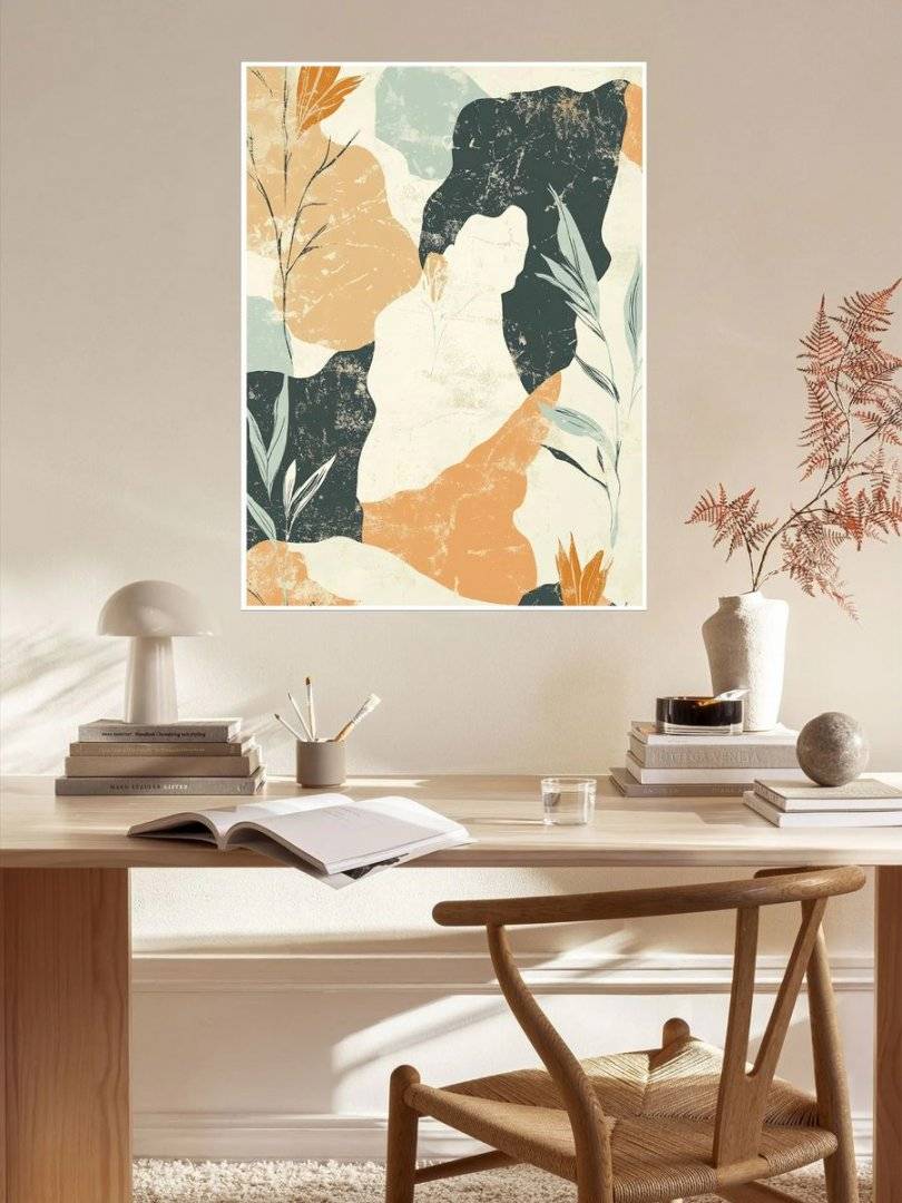 Poster boho art - Pastel abstract