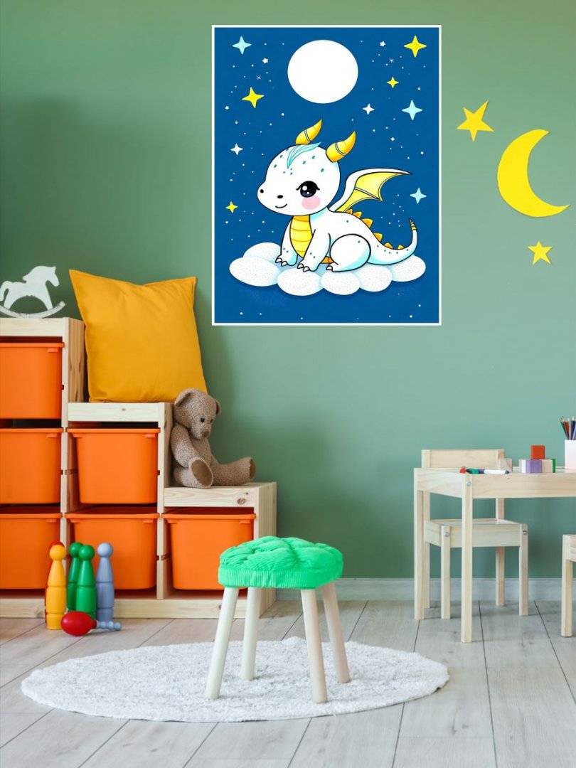 Poster copii-Baby dragon-foto poster decorativ 