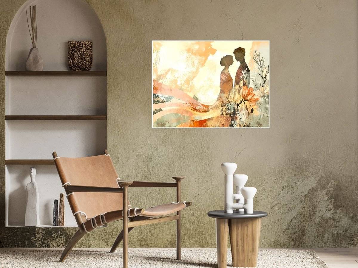 Poster boho art - Cuplu indragostiti