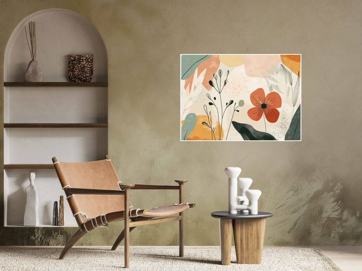 Poster boho art - Floare si plante