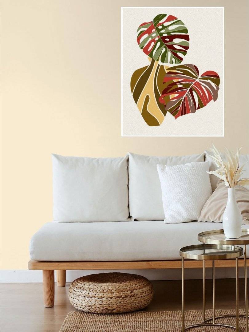 Poster boho art - Planta monstera