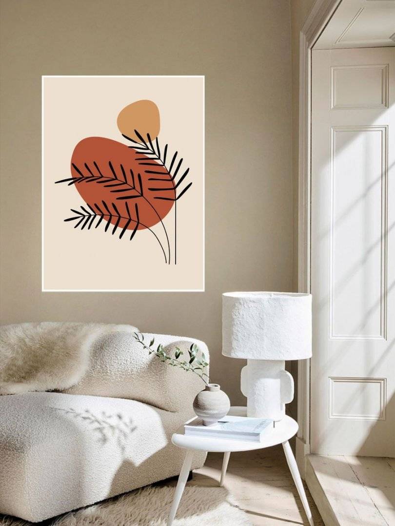 Poster boho art - Ramuri cu frunze