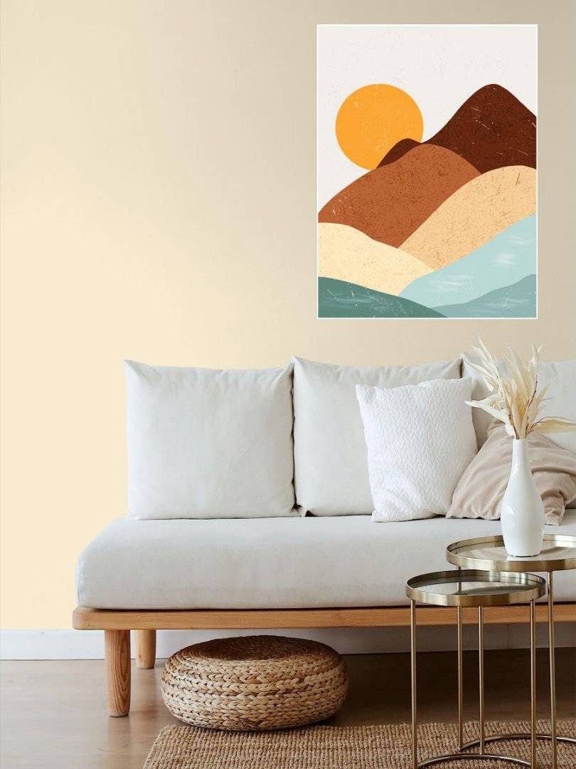 Poster boho art - Soare dupa dealuri