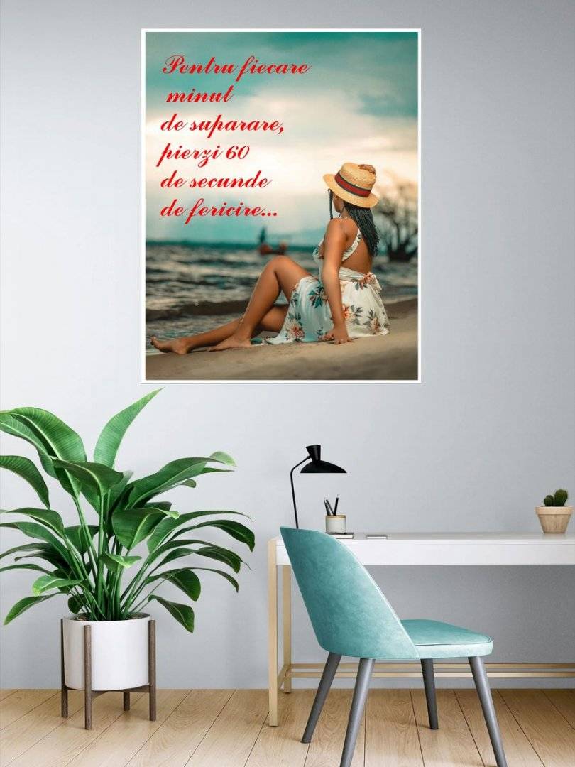 Poster motivational - Despre fericire