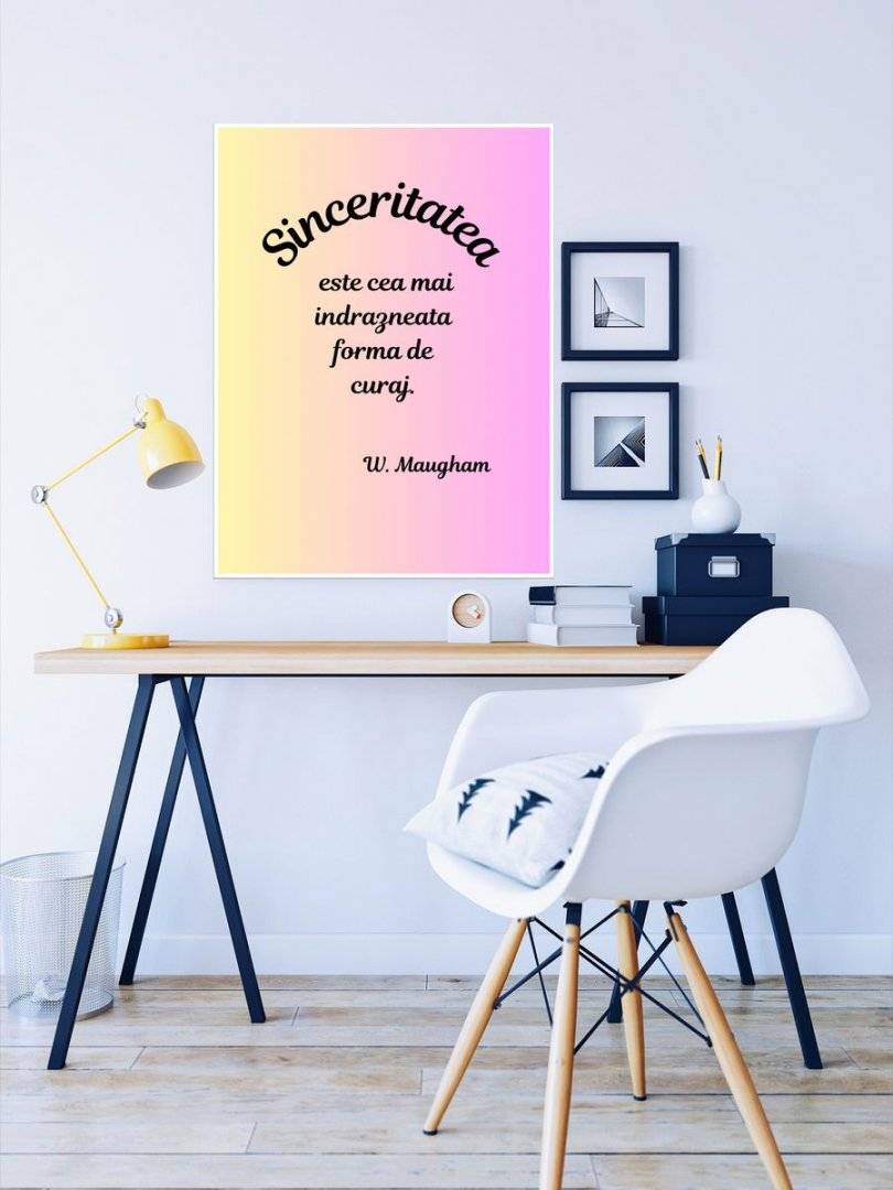 Poster motivational - Despre sinceritate