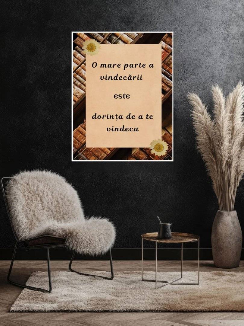 Poster motivational - Despre vindecare