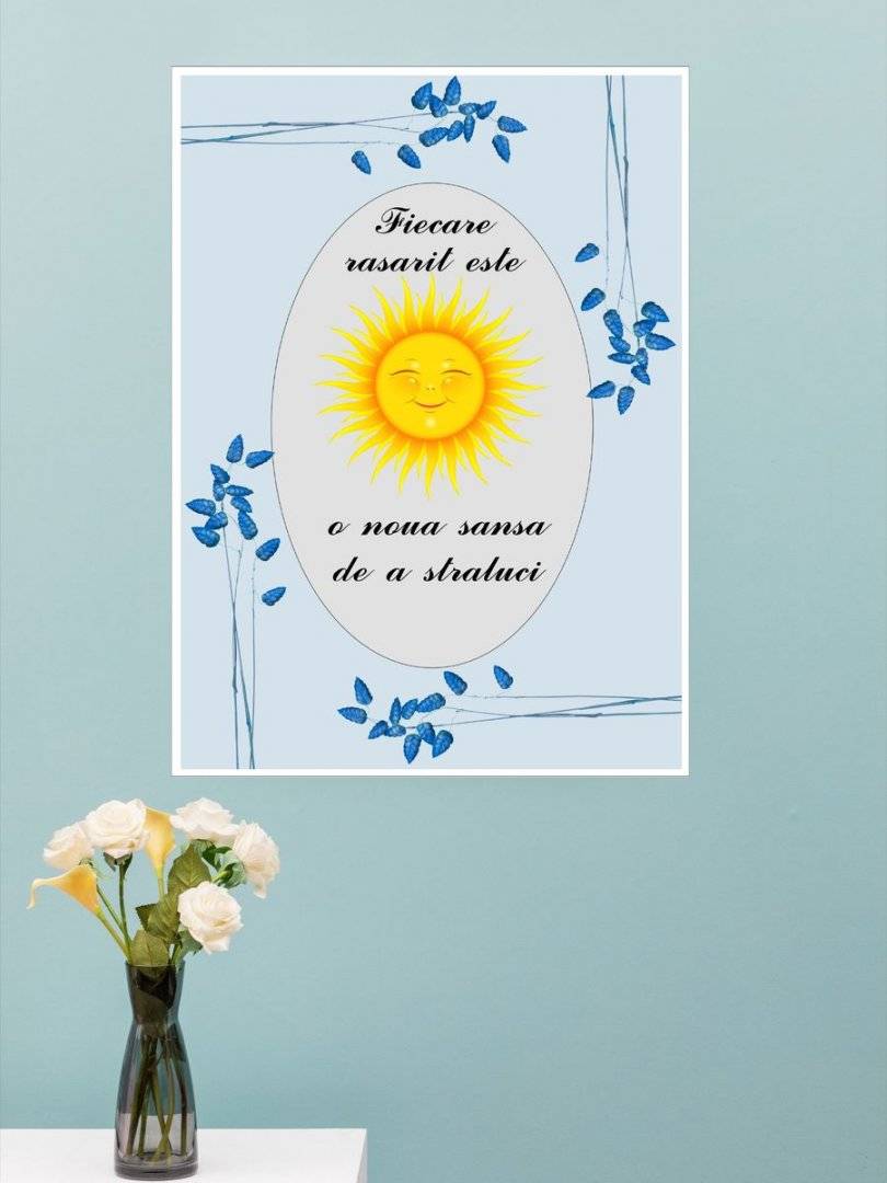 Poster motivational - Despre voie buna