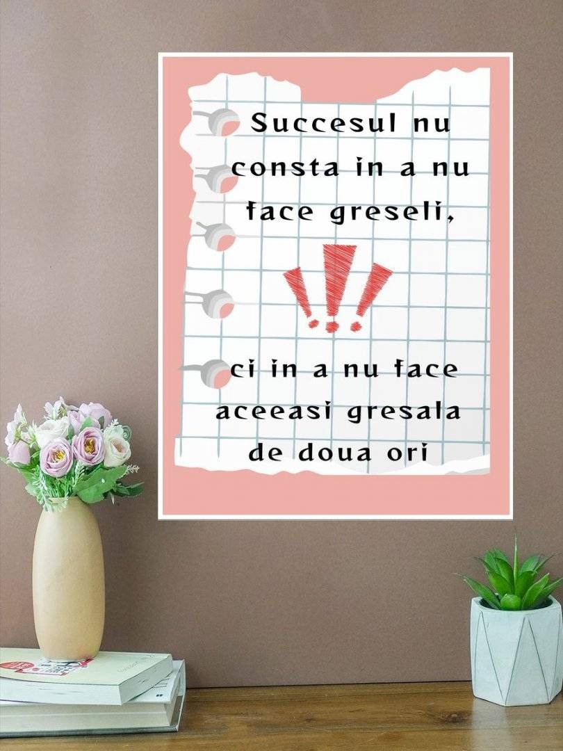 Poster motivational - Experienta
