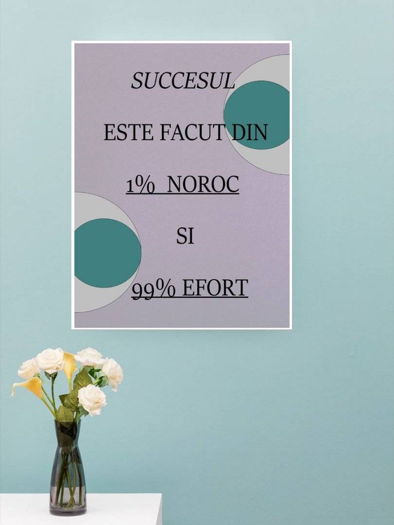 Poster motivational - Succes prin efort