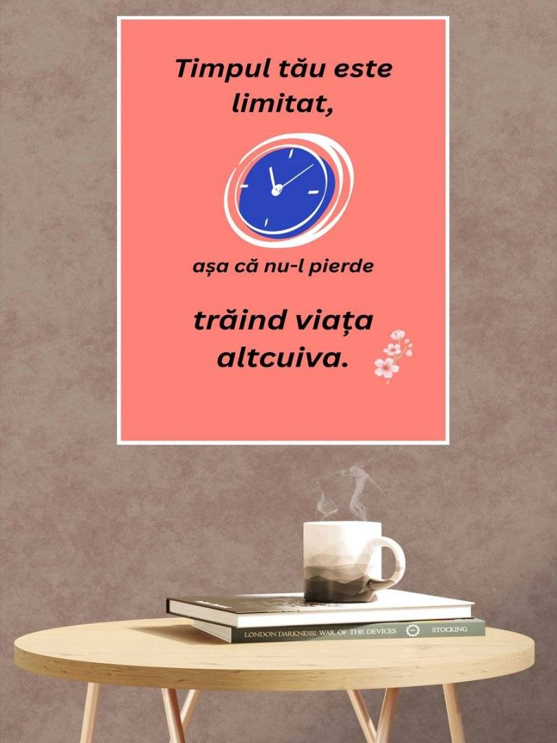 Poster motivational - Despre timp