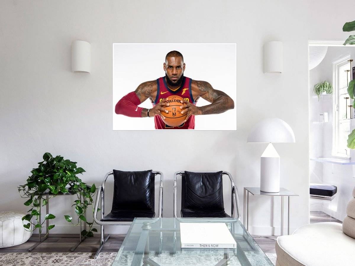Poster sportiv - LeBron James - NBA star -foto poster decorativ pentru perete