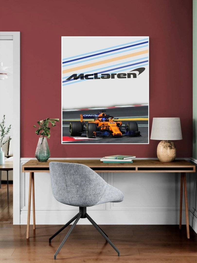 Poster sportiv - McLaren Racing - foto poster decorativ pentru perete
