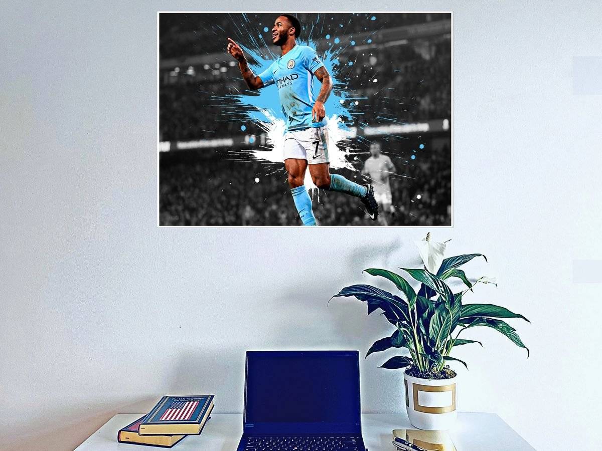 Poster sportiv - Raheem Sterling - foto poster decorativ pentru perete
