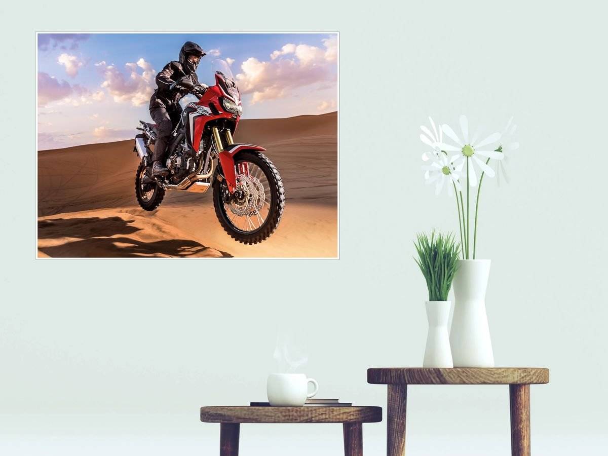 Poster sportiv - Raliu moto - foto poster decorativ pentru perete