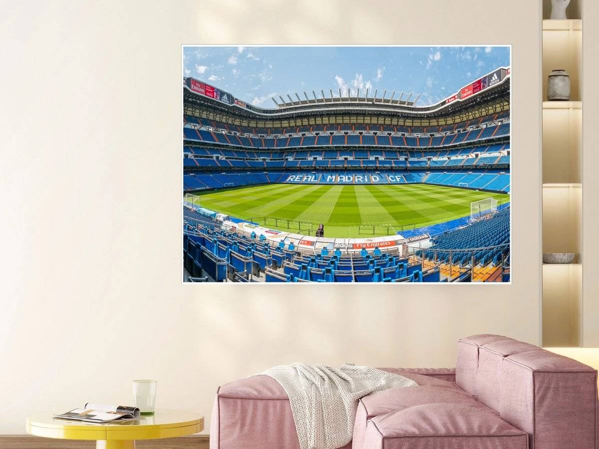 Poster sportiv - Stadionul Santiago Bernabeu - foto poster decorativ pentru perete