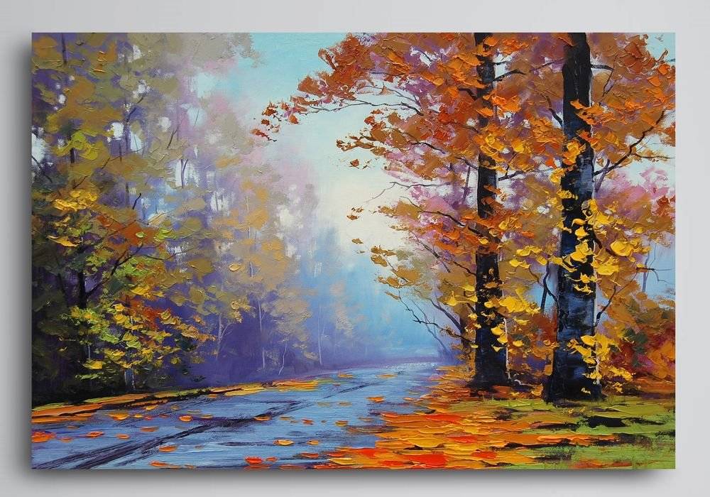 Tablou canvas - Alee in padure toamna