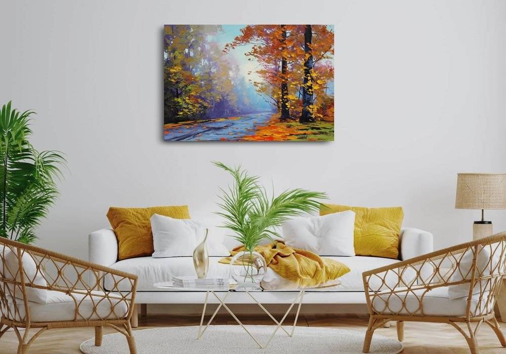 Tablou canvas - Alee in padure toamna