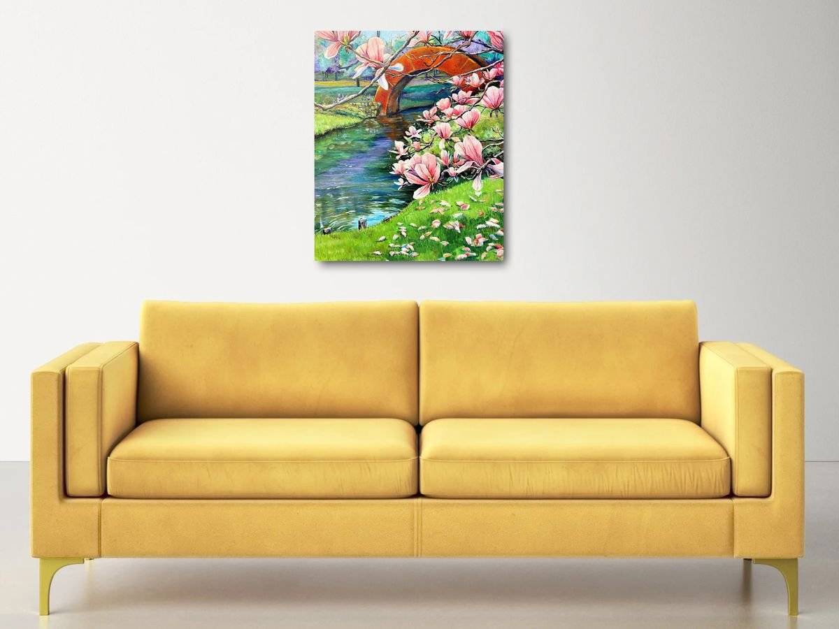 Tablou canvas - Anotimpul magnoliilor