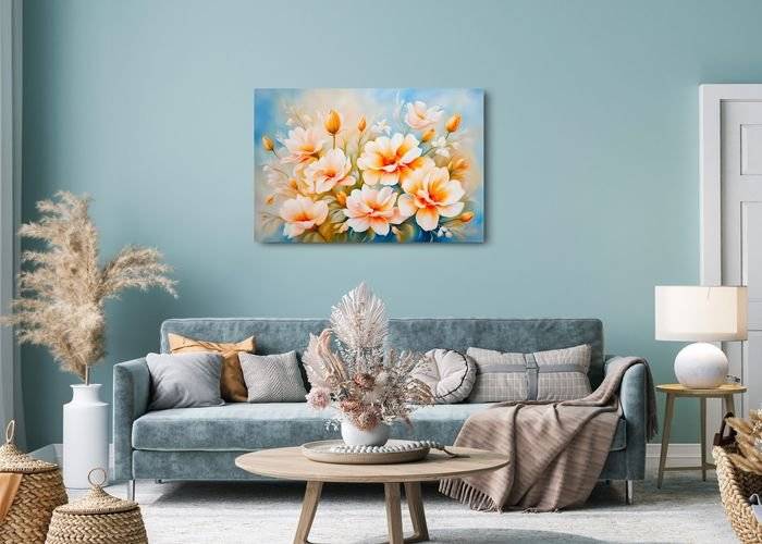 Tablou canvas - Boboci si flori