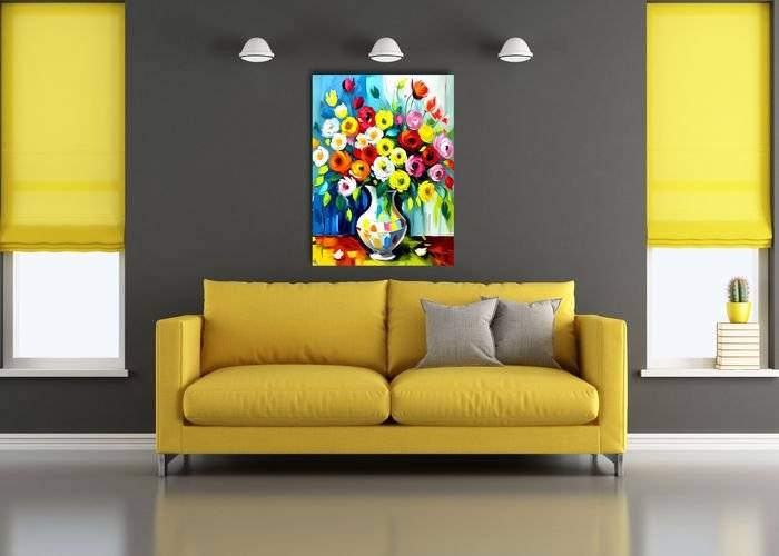 Tablou canvas - Buchet multicolor