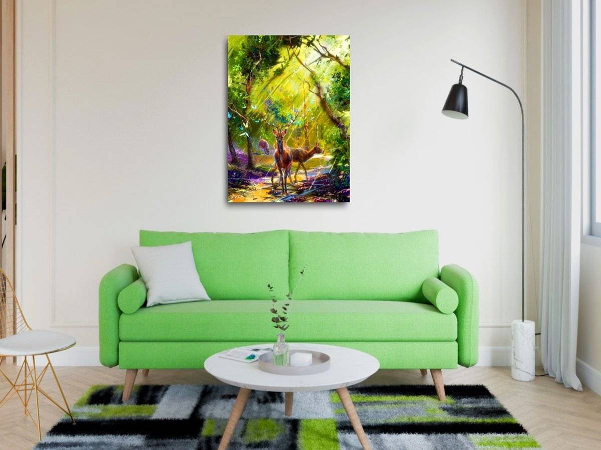 Tablou canvas - Dimineata in padure