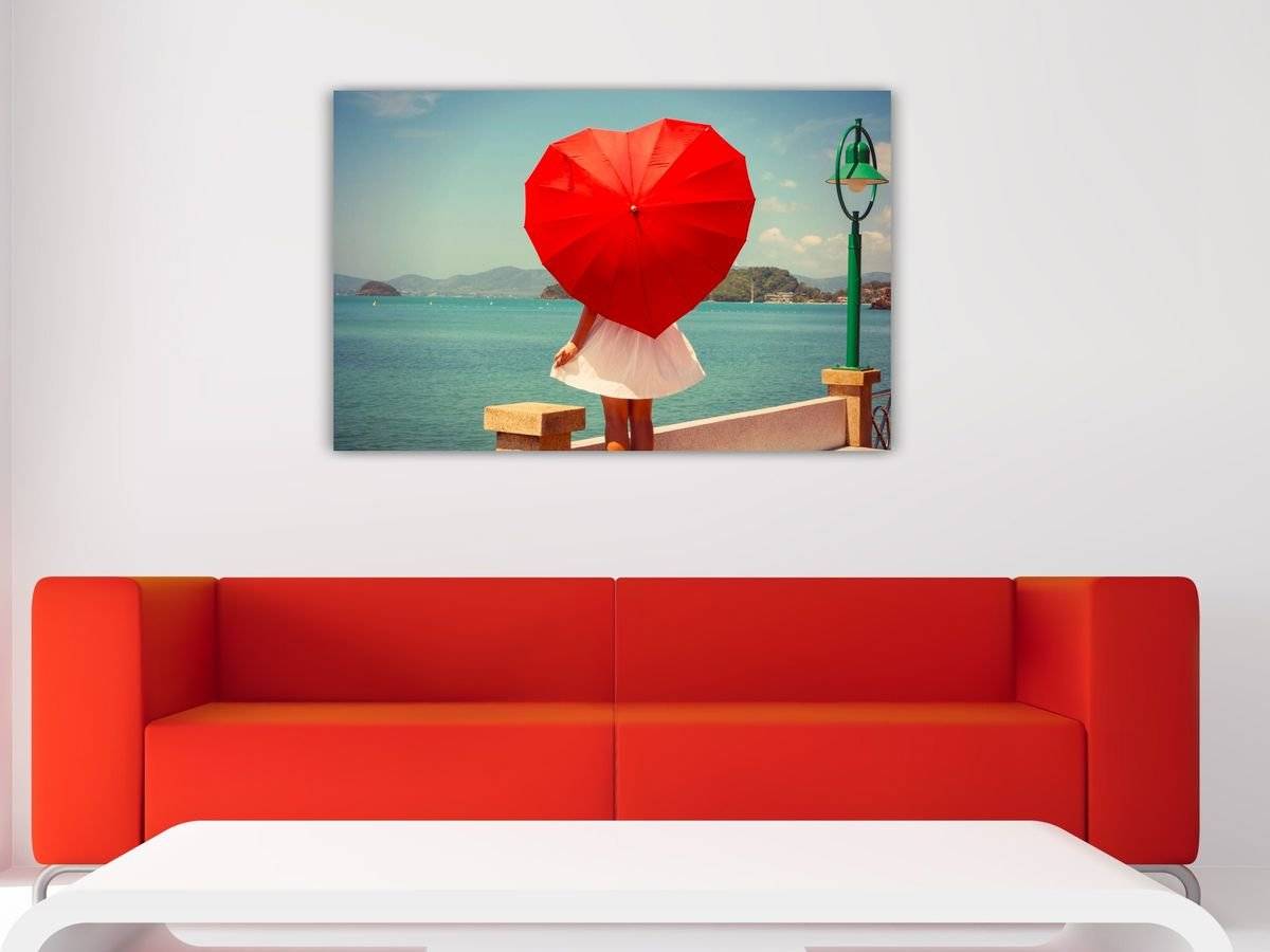 Tablou canvas - Fata cu umbrela