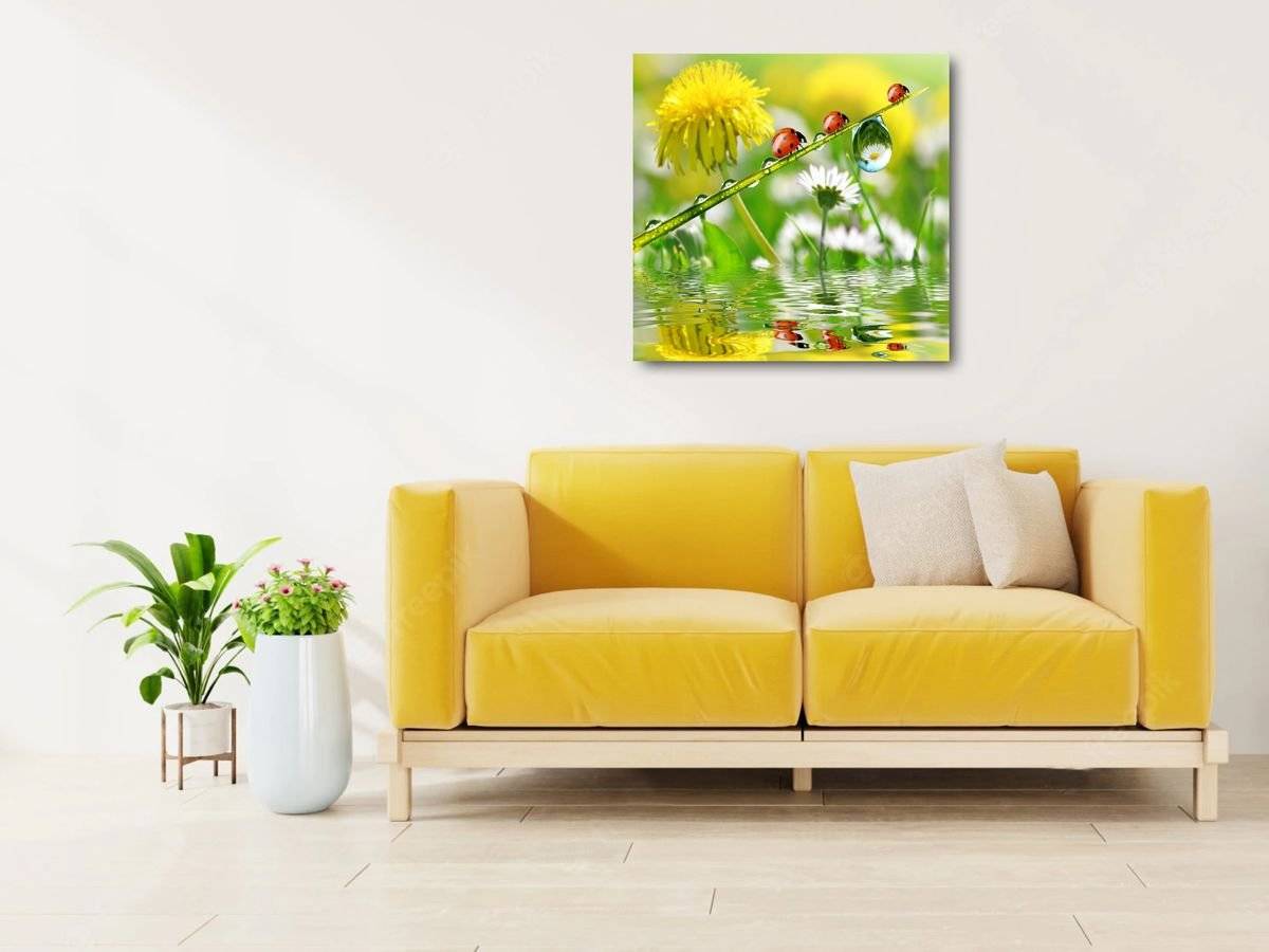 Tablou canvas - Gargarite pe firul ierbii