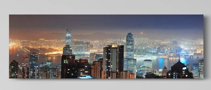 Tablou canvas - Hong Kong noaptea