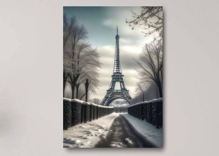 Tablou canvas - Iarna pariziana