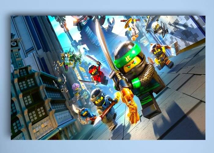 Tablou canvas - Lego Ninjago in asalt