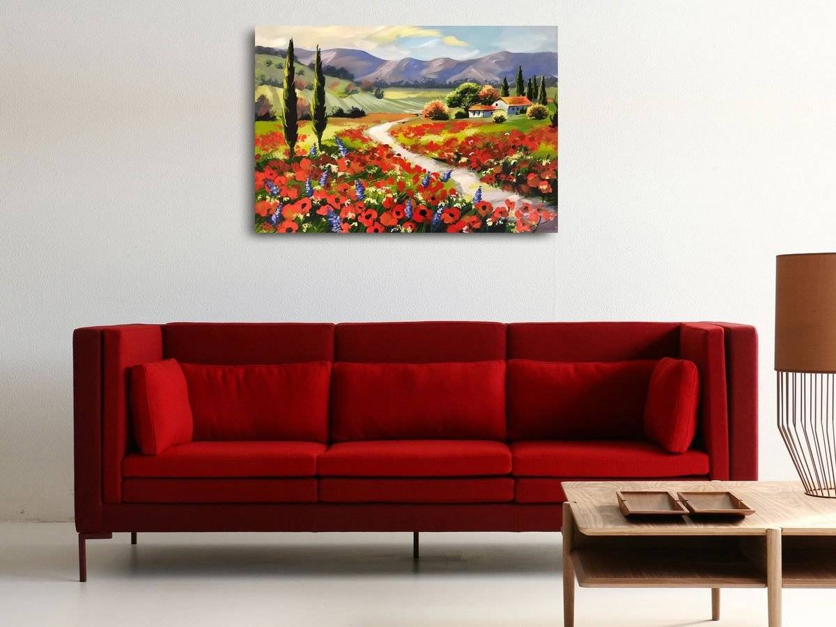 Tablou canvas - Pictura peisaj toscan